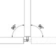 AICA SANITAIRE - Connecteur de main courante et tubes en aluminium, angle réglable, manchon de raccordement - AICA raccord de garde-corps noir Modèle FZ-B - vignette