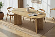 HABITAT ET JARDIN - Table à manger en bois "Sablin" 180 x 90 x 75 cm - Chêne de Cadix - vignette