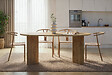 HABITAT ET JARDIN - Table à manger en bois "Sablin" 180 x 90 x 75 cm - Chêne de Cadix - vignette