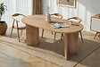 HABITAT ET JARDIN - Table à manger en bois "Sablin" 180 x 90 x 75 cm - Chêne saphir - vignette
