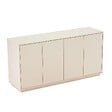 OVIALA - Buffet 4 portes moderne rectangulaire L160 cm écru - Ruben - vignette