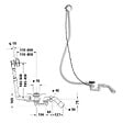 DURAVIT - Baignoire droite 180 X 80 D-Code acrylique bonde au centre + vidage chromé - vignette