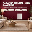 BATILEC - BATILEC - Radiateur connecté à inertie en aluminium ZILO WiFi 1000 W - vignette