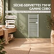 BATILEC - Batilec - Sèche-serviettes électrique à barres rondes - Puissance 750W - Gamme CEIBO - Inertie sèche - Chauffage rapide - vignette