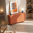 OVIALA - Buffet 3 portes moderne rectangulaire L120 cm orange - Dario - vignette