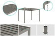 CAZEBOO - Cazeboo Pergola bioclimatique autoportée 3x2,5 PIANA aluminium taupe - lames orientables - vignette