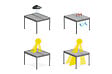 CAZEBOO - Cazeboo Pergola bioclimatique autoportée PIANA 4x3 m aluminium taupe - Lames orientables - vignette