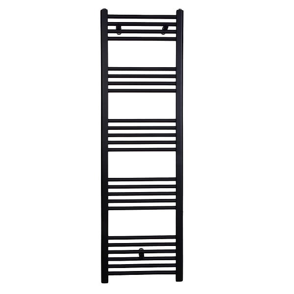 STANO - Radiateur sèche-serviettes eau chaude CODA 160 x 50 cm noir mat - large