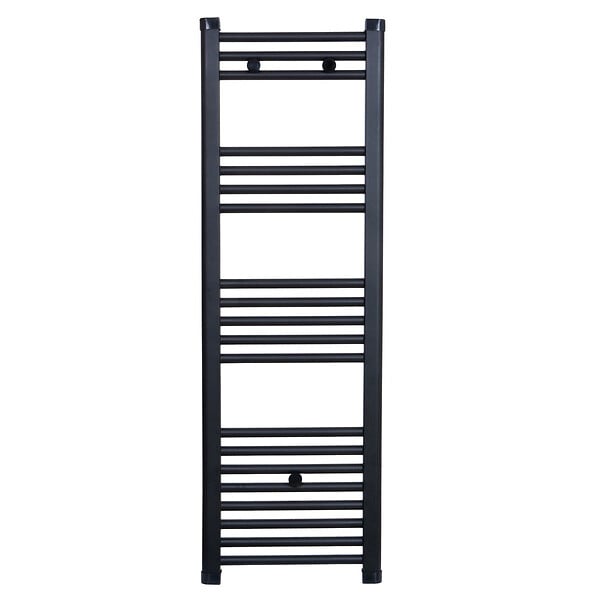 STANO - Radiateur sèche-serviettes eau chaude CODA 120 x 40 cm noir mat - large