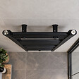 STANO - Radiateur sèche-serviettes eau chaude CODA 120 x 60 cm noir mat - vignette