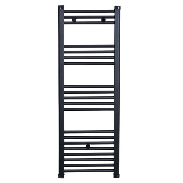 STANO - Radiateur sèche-serviettes eau chaude CODA 120 x 50 cm noir mat - large