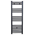 STANO - Radiateur sèche-serviettes eau chaude CODA 120 x 50 cm noir mat - vignette