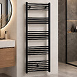 STANO - Radiateur sèche-serviettes eau chaude CODA 160 x 60 cm noir mat - vignette