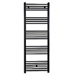 STANO - Radiateur sèche-serviettes eau chaude CODA 160 x 60 cm noir mat - vignette