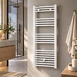STANO - Radiateur sèche-serviettes eau chaude CODA 120 x 50 cm blanc - vignette