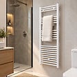 STANO - Radiateur sèche-serviettes eau chaude CODA 120 x 50 cm blanc - vignette