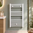 STANO - Radiateur sèche-serviettes eau chaude CODA 80 x 50 cm blanc - vignette