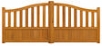 GD MENUISERIES - Portail En Bois Ajouree L3m x H1,10/1,30 (sans quincaillerie) - vignette