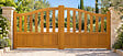 GD MENUISERIES - Portail En Bois Ajouree L3,50m x H1,10/1,30 (sans quincaillerie) - vignette