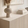 SICAAN - Sicaan Console murale suspendue 90cm beige à tasseaux - LEYA - vignette