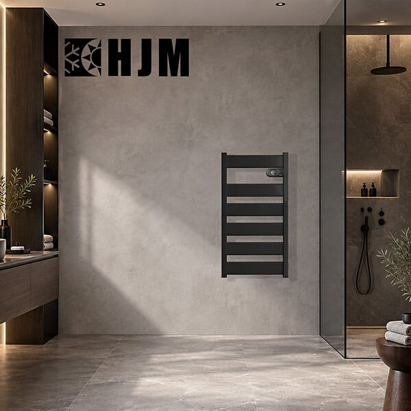 BATILEC - Sèche-serviettes HJM LYSA Aluminium 750W Inertie céramique Chauffage rapide et économique pour salle de bain moderne - large
