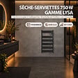 BATILEC - Sèche-serviettes HJM LYSA Aluminium 750W Inertie céramique Chauffage rapide et économique pour salle de bain moderne - vignette