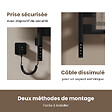EMKE - EMKE Sèche-serviettes électrique, rotatif à 180, 76 x 45 cm, sèche-serviettes et radiateur pour salle de bain, Noir - vignette