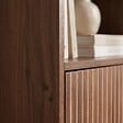 SICAAN - Sicaan Bibliothèque scandinave H.180cm, 2 portes et 6 niches finition noyer - LILA - vignette