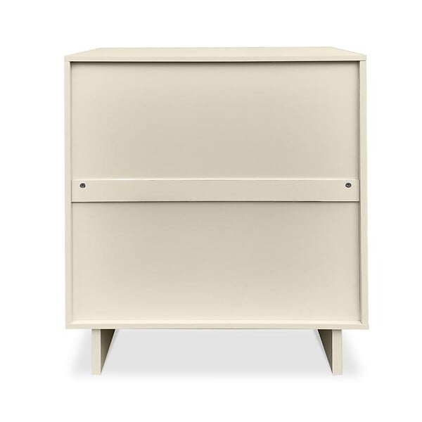 SICAAN - Sicaan Buffet beige 80cm - 2 portes - finition mélaminée - FLORA - large