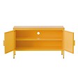 OVIALA - Buffet moderne 2 portes L100 cm en métal jaune - Punchy - vignette