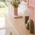 OVIALA - Buffet moderne 2 portes L100 cm en métal écru - Punchy - vignette