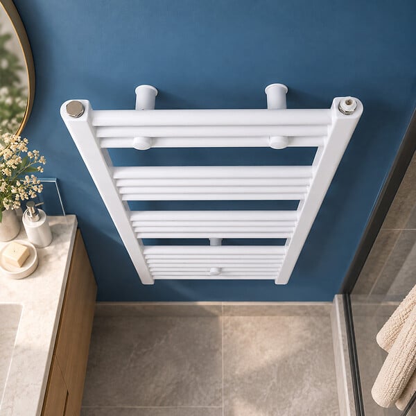 STANO - Radiateur sèche-serviettes eau chaude CODA 120 x 60 cm blanc - large