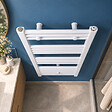 STANO - Radiateur sèche-serviettes eau chaude CODA 120 x 60 cm blanc - vignette