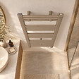 STANO - Radiateur sèche-serviettes eau chaude CODA 120 x 40 cm beige mat - vignette