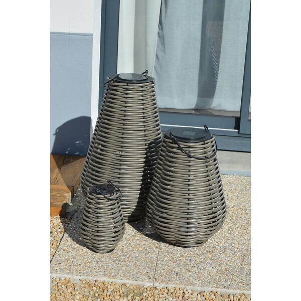 ORIUM - Lanterne solaire tressée Aretha h65cm - Orium - large
