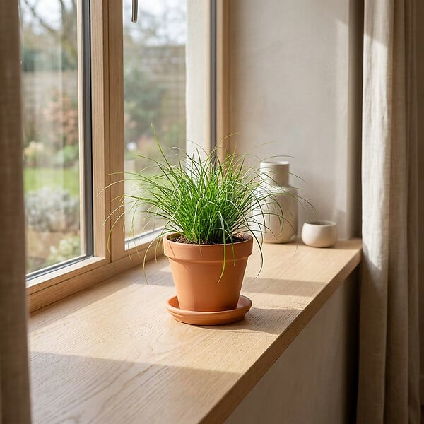 BLOOMIQUE - Lot de 6 - Cyperus zumula - Herbe à chat - Plante d’intérieur - H. 20-30 cm - P. 12 cm - large