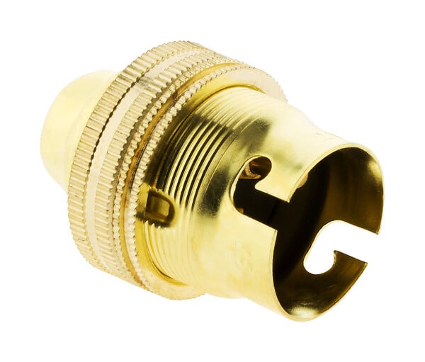 ZENITECH - Lot de 2 douilles B22 laiton bague borne de terre - double - Zenitech - large