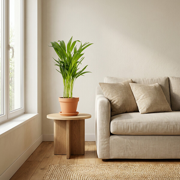 BLOOMIQUE - Lot de 3 - Mélange de palmiers tropicaux - Dypsis, Chamaedorea, Yucca - Facile d’entretien - large