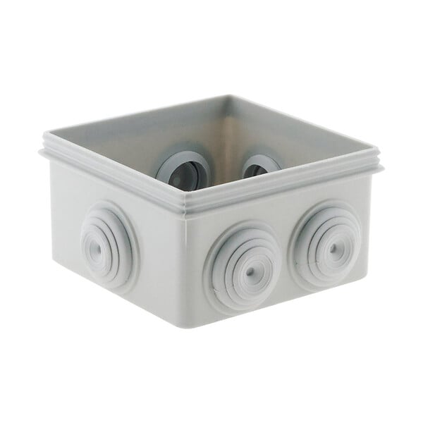 ZENITECH - Lot de 36 boîtes étanches carrées 80x80x40mm - Gris - Zenitech - large