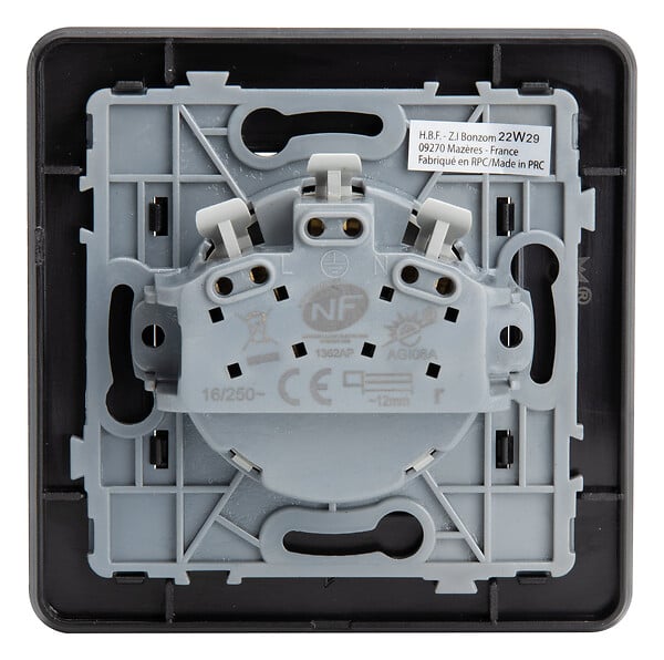ZENITECH - Set de 3 prises 2P+T simple, double et triple - Zenitech - large