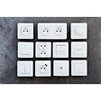 ZENITECH - Lot de 10 doubles prises précâblées 2P+T 16A - blanc - Zenitech - vignette