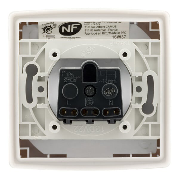 TAMARIS - Interrupteur va-et-vient encastrable IP44 - Zenitech - large