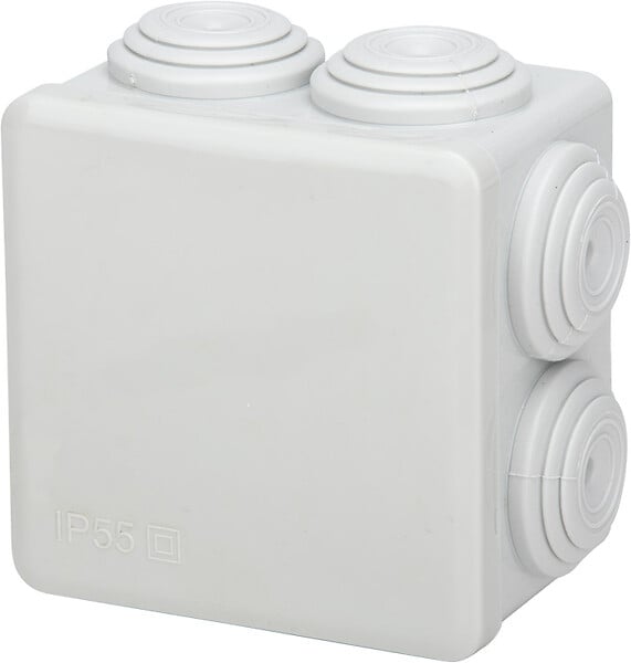 ZENITECH - Boîte de dérivation IP55 60x60x40mm - Blanc - Zenitech - large
