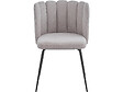 HABITAT ET JARDIN - Lot de 2 chaises en tissu "Anja" - Gris - vignette