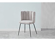 HABITAT ET JARDIN - Lot de 2 chaises en tissu "Anja" - Gris - vignette