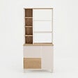 HABITAT ET JARDIN - Bibliothèque en bois " Mood " - 85,2 x 187,8 x 35 cm - Sable / Chêne - vignette