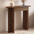 ID MARKET - Console 1 tiroir ovale MARTHE noyer - vignette
