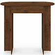 ID MARKET - Console 1 tiroir ovale MARTHE noyer - vignette