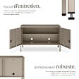 TECTAKE - Buffet taupe - vignette