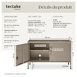 TECTAKE - Buffet taupe - vignette
